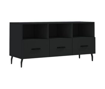Mueble tv - mesa de tv madera de ingeniería negro 102x36x50 cm