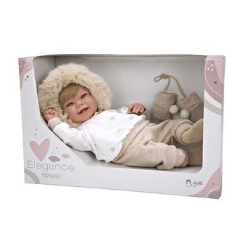 Muñeca Elegance Zoe Con Manoplas (muñeco De Peso) 45 Cm
