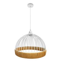 fabrilamp lampara de techo colgante gaston 1xe27 blanconatural 36d