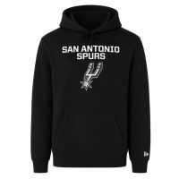 sudadera san antonio spurs team logo new era regular hoody negra