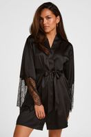 hunkemoller kimono satin negro