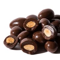 almendras cubiertas banadas de chocolate bolsa celofan 150