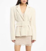 rotate para mujer 1155082059 americana de lino suiting beige 34 casual