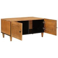 mesa de cafe - mesa de centro - mesa baja con almacenamiento marron claro 80 x 50 x 40 cm