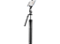 palo selfie - cellularline selfie stick max multifuncional rotacion 360 extensible 180 cm bluetooth y control remoto negro