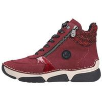 rieker zapatillas altas 4596035bordo para mujer