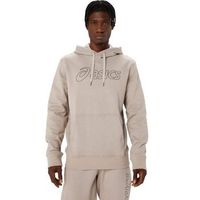 sudadera asics moonrock beige gris -  - m