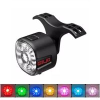 giyo luz trasera inteligente de deteccion de freno rgb para bicicleta lampara de advertencia a prueba de agua luz tras