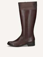 caprice boots brown made of leather with block heel size 36