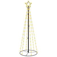 arbol de navidad  decoraciones de navidad conico 108 led blanco calido 70x180 cm