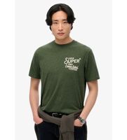 superdry para hombre m1012128a camiseta de corte relajado copper label verde xl casual algodon manga corta