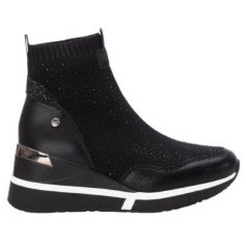 Xti Deportivas Moda botin casual con cuña tejido con piedras para mujer