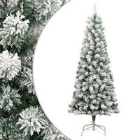 arbol de navidad  decoraciones de navidad artificial con bisagras y nieve flocada 210 cm cfw925148