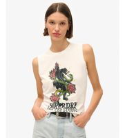 superdry para mujer w6011781a camiseta sin mangas con strass tattoo blanco xs casual algodon sin mangas  tirantes