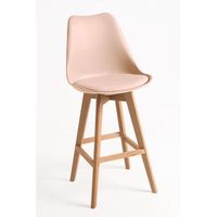 pack 4 taburetes synk de polipiel 1124943 cm - beige