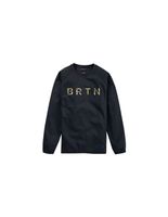 sudadera burton crown weatherproof pullover crewneck fleece hombre negro