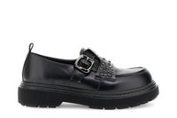 mocasines con hebilla efecto abrasivo black 40