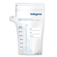 babyono bolsitas para la leche materna o alimentos 180ml 30 unid