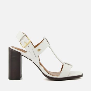 Dune London Jacie Open Toe Leather Block Heeled Sandals - UK 8