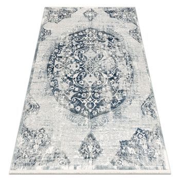 Distin 0820a Azul Marino / Azul / Blanca Alfombra Moderna - Adorno, Vi 140x190 Cm