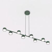 lampara colgante solvi verde oliva 8 luces