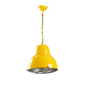 Lámpara De Techo Saglam-3729 Oro Amarillo Hierro Diámetro 31x98 Cm