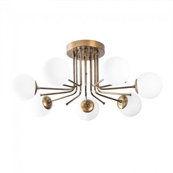 Plafón de techo marga oro (7 luces)