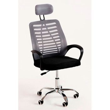 Silla Kontor De Tela 121*55*61 Cm - Gris