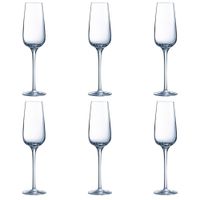 juego de 6 copas flauta cristal 21 cl