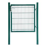 puerta doble varilla  jardin home deluxe portarius 106  x 6  x 160 cm - verde