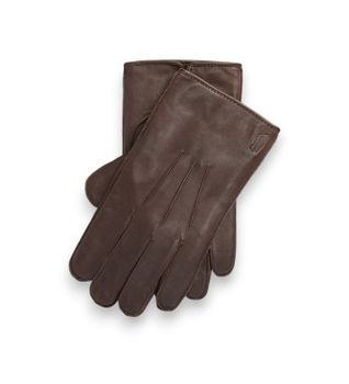 Polo Ralph Lauren para hombre. 449959451002 Guantes de piel para pantalla táctil marrón (XL), Casual, Clásico