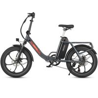 bicicleta electrica plegable maxtron mule fat bike de 20 bateria extraible de 48v 20ah gris