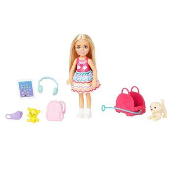 Barbie Chelsea Set De Viaje Con Cachorro Hjy17 Barbie