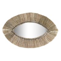 espejo yute cristal 54x3x34 natural