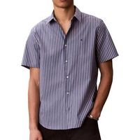 calvin klein jeans camisa manga corta yd multi pinstrip para hombre
