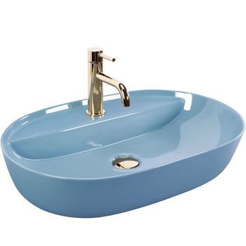 Lavabo Sobre Encimera Rea Aura 61 Blue