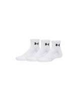calcetines de fitness under armour performance cotton 3p qtr hombre blanco