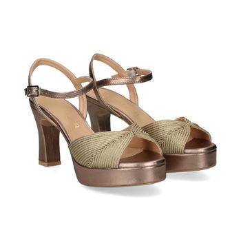 Unisa Sandalias Con Plataforma Mujer - Marrón Talla 39