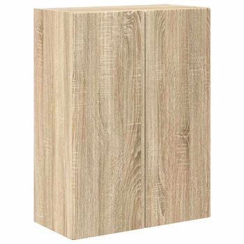Mueble De Tv | Mueble De Salón | Gabinete De Tv Montado En La Pared Roble Sonoma 59,5 X 31 X 80 Cm