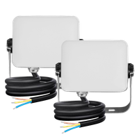 aigostar foco led exterior 20w2200lm foco proyector ledip65 impermeable luz led exteriornatural 4000k proyector led exterior  interior para jardin patiogaraje 2 piezas
