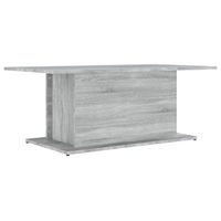 mesa de centromesa auxiliarmesa de cafe madera de ingenieria gris sonoma 102x555x40 cm