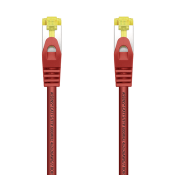 AISENS Cable De Red Latiguillo RJ45 LSZH Cat 7 600 MHz S FTP PIMF AWG26 Rojo 1 0 m