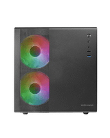 caja microatx cube gaming mars gaming mc400 black frontal mesh diserro cube 3xventiladores 120mm r