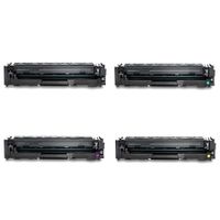 compatible multipack hp colour laserjet pro mfp m180nw printer toner cartridges 4 pack -cf530a