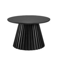mesa de centro redonda acabado roble negro d70 cm