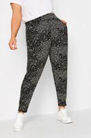 yours pantalon negro doble pinza patchwork mujer curvy y tallas grandes yours