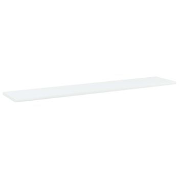 Pack 4 Uds Estantes Estantería | Librería | Armario De Libros Contrachapada Blanco 100x20x1,5cm