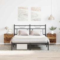 mesita de noche 2 uds - dormitorio - madera contrachapada - madera vieja 40x35x50cm