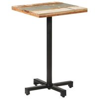mesa de bistro cuadrada madera maciza reciclada 50x50x75 cm vidaxl