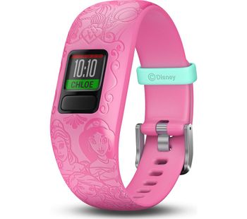 GARMIN vivofit jr 2 Kid's Activity Tracker - Pink Disney Princess, Adjustable Band, Pink